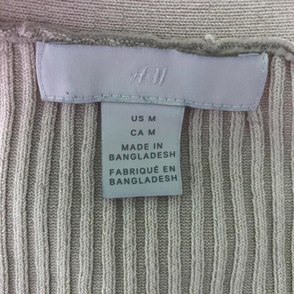 H&M Cream Ribbed Knit Top - Picture 3 of 4